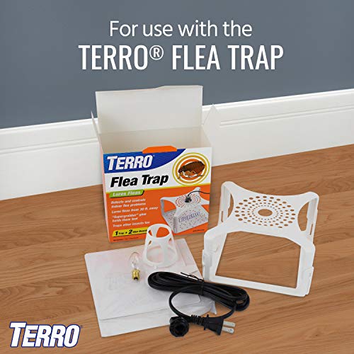 TERRO T231 Flea Trap Refills - Replacement Flea Trap Glue Boards - 3 Pack,White