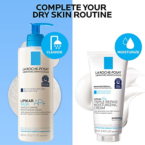 La Roche-Posay Lipikar Balm AP+ Intense Repair Body Lotion for Extra Dry Skin, Body Cream with Shea Butter and Niacinamide, Repairs Dry and Rough Skin, 6.76 Fl Oz (Pack of 1)