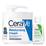 CeraVe Moisturizing Cream | Body and Face Moisturizer for Dry Skin | Body Cream with Hyaluronic Acid and Ceramides | Hydrating Moisturizer | Fragrance Free Non-Comedogenic | 19 Ounce