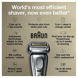 Braun Electric Razor for Men, Series 9 Pro 9465cc Wet & Dry Electric Foil Shaver with ProLift Beard Trimmer, Cleaning & Charging SmartCare Center, Noble Metal