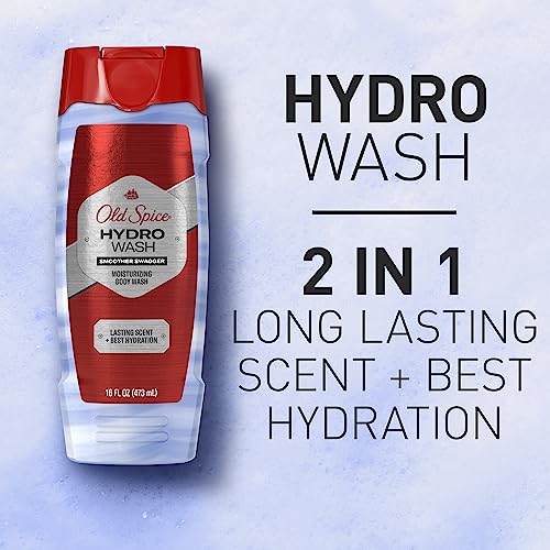 Old Spice Hydro Body Wash for Men, Pure Sport Plus Scent, Hardest Working Collection, 16.0 oz (Pack of 4)