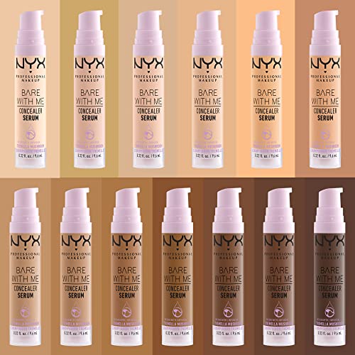 NYX PROFESSIONAL MAKEUP Bare With Me Concealer Serum, Up To 24Hr Hydration - Beige