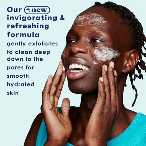 Clean & Clear Oil-Free Deep Action Exfoliating Facial Scrub, Cooling Daily Face Wash With Exfoliating Beads for Smooth Skin, Cleanses Deep Down to the Pores to Remove Dirt, Oil & Makeup, 7 oz