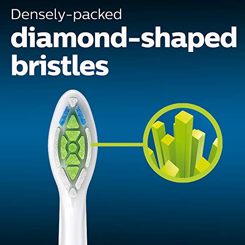 Philips Sonicare Genuine W DiamondClean Toothbrush Heads, 2 Brush Heads, Black, HX6062/95