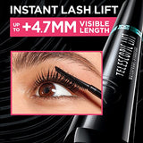 L’Oréal Paris Cosmetics Telescopic Lift Waterproof Mascara, Lengthening and Volumizing Eye Makeup, Lash Lift with Up to 36HR Wear, Black, 0.33 Fl Oz