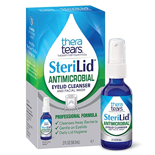 TheraTears SteriLid Eyelid Cleanser and Face Wash, for irritated eyes, 2 fl oz Spray