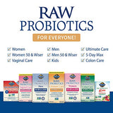 Garden of Life RAW Probiotics Colon Care Shelf Stable - 50 Billion CFU Guaranteed Through Expiration - Once Daily - Certified Non-GMO & Gluten Free - No Refrigeration, 30 Vegetarian Capsules