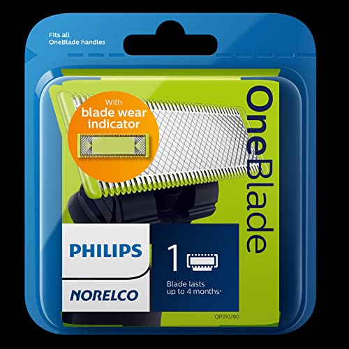 Philips Norelco Genuine OneBlade Anti-Friction Replacement Blade, 1 Count, QP215/80