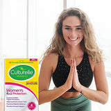 Culturelle Women’s 4-in-1 Daily Probiotic Supplements for Women - Supports Vaginal Health, Digestive Health, Immune Health, Occasional Diarrhea, Gas & Bloating - Non-GMO - 30 Count