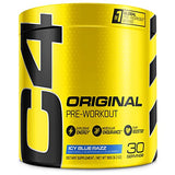 C4 Original Pre Workout Powder Fruit Punch - Vitamin C for Immune Support - Sugar Free Preworkout Energy for Men & Women - 150mg Caffeine + Beta Alanine + Creatine - 60 Servings