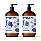 Everyone 3-in-1 Kids Soap, Body Wash, Bubble Bath, Shampoo, 32 Ounce (Pack of 2), Lavender Lullaby, Coconut Cleanser with Plant Extracts and Pure Essential Oils