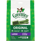 GREENIES Original Large Natural Dog Dental Care Chews Oral Health Dog Treats, 6 oz. Pack (4 Treats)