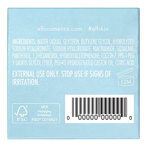 e.l.f. SKIN Holy Hydration! Triple Bounce Serum, 1.7% Hyaluronic Acid Serum For Plump, Bouncy Skin, Great For Hydrating Dry Skin, Vegan & Cruelty-Free