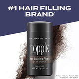 Toppik Hair Building Fibers, Medium Brown, 27.5g | Fill In Fine or Thinning Hair | Instantly Thicker, Fuller Looking Hair | 9 Shades for Men & Women