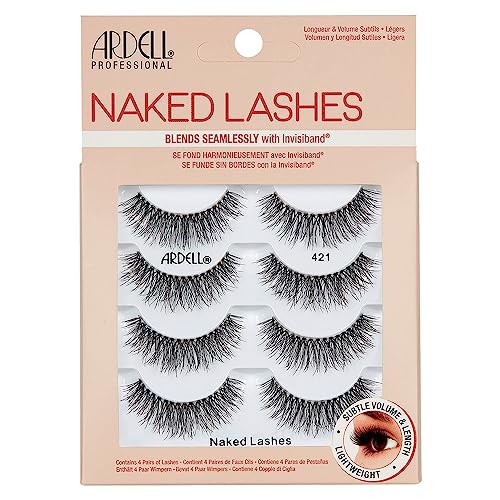 Ardell Strip Lashes Naked Lashes #420, 4 Pairs x 1-Pack