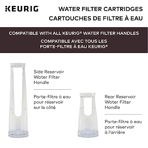 Keurig Water Filter Refill Cartridges, Replacement Water Filter Cartridges, Compatible with 2.0 K-Cup Pod Coffee Makers, 2 Count