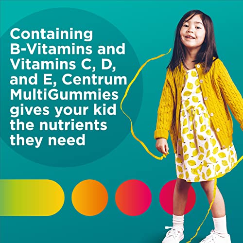 Centrum Kids Multivitamin Gummies, Tropical Punch, Made with Natural Flavors, 110 Count, 110 Day Supply