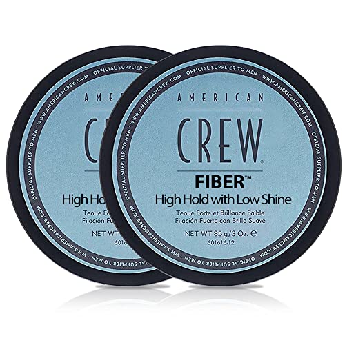 Mens Hair Fiber by American Crew, Like Hair Gel with High Hold with Low Shine, 3 Oz (Pack of 2)