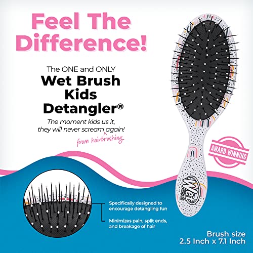 Wet Brush Kids Detangler Hair Brushes - Galaxy - Midi Detangling Brush With Ultra-Soft IntelliFlex Bristles Glide Through Tangles With Ease - Pain-Free Comb For All Hair Types