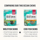 The Honest Kitchen Ocean Chews Hearty Wolffish Skins Dog Treats, 6 oz (Beams)