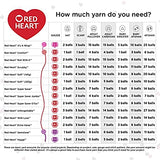 Red Heart Super Saver Yarn, 3 Pack, White 3 Count