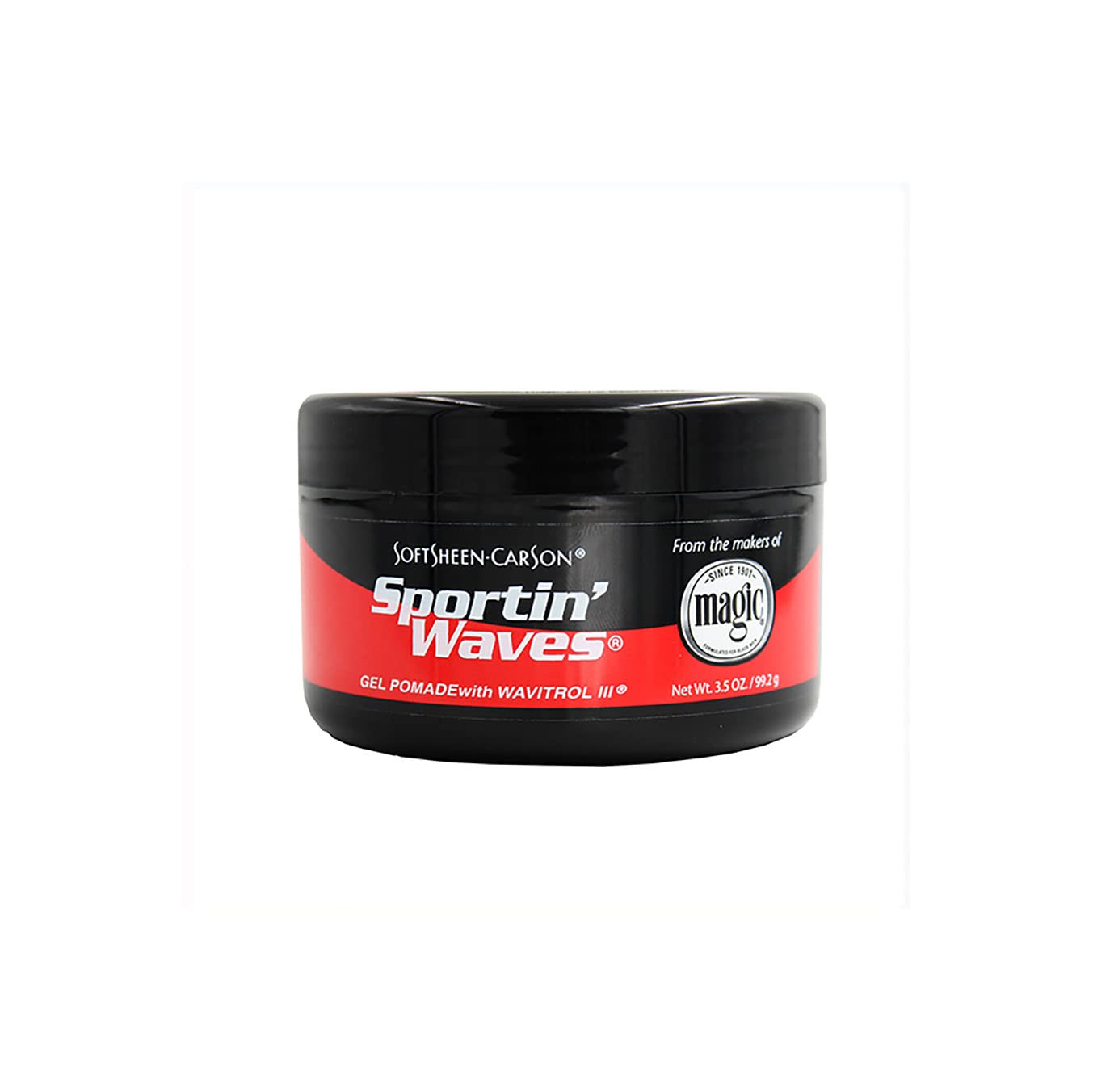 SoftSheen-Carson Sportin' Waves Gel Pomade with Wavitrol III, 3.5 oz