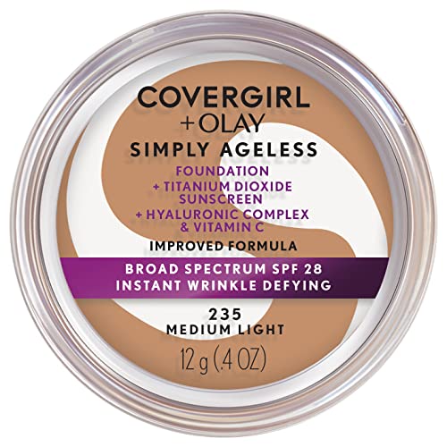 COVERGIRL & Olay Simply Ageless Instant Wrinkle-Defying Foundation, Medium Light