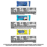 LUNA Bar - Variety Pack - Gluten-Free - Non-GMO - 7-9g Protein - Made with Organic Oats - Low Glycemic - Whole Nutrition Snack Bars - Amazon Exclusive - 1.69 oz. (12 Count)