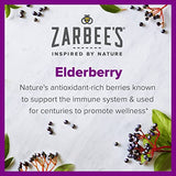 Zarbee's Immune Support Gummies for The Whole Family, Elderberry, Vitamins C, D & Zinc, Natural Berry, 90 Count