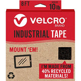 VELCRO Brand ECO Collection Stick on Adhesive Tape 3ft x 7/8in, Sustainable 30% Recycled Material, White