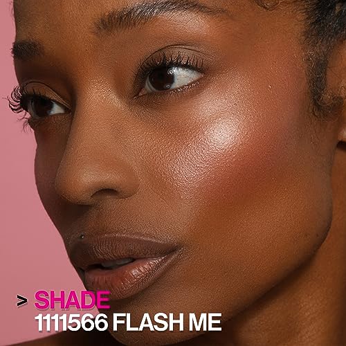 wet n wild MegaGlo Blushlighter| Blush & Highlighter Duo| Shimmer Metallic Finish| Flash Me