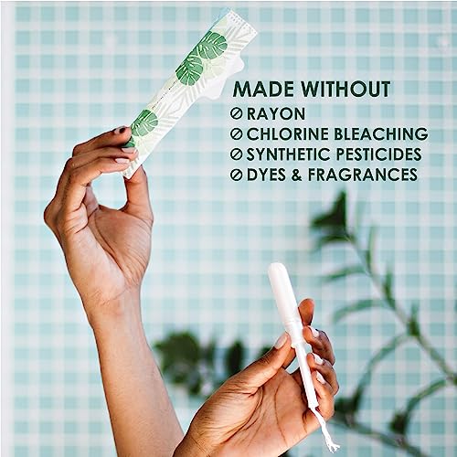 L. Organic Cotton Tampons Multipack - Light + Regular 42 Count x 2 Pack (84 Count Total)