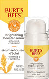 Burts Bees Vitamin C Turmeric Face Serum, Brightens Skin & Visibly Reduces Dark Spots, Fine Lines & Wrinkles, Naturally Hydrating, Lightweight - Brightening Booster Serum (1 oz)