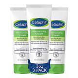 Cetaphil Body Moisturizer, Hydrating Moisturizing Cream for Dry to Very Dry, Sensitive Skin, NEW 3 oz Pack of 3, Fragrance Free, Non-Comedogenic, Non-Greasy