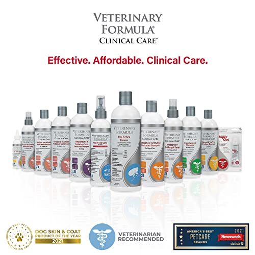 Veterinary Formula Flea and Tick Shampoo for Dogs and Cats, 16 oz