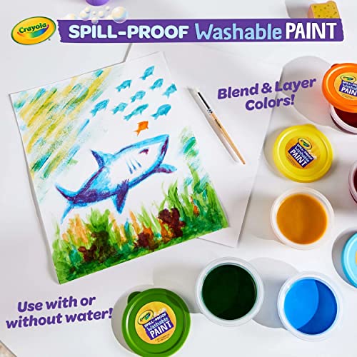 Crayola® Spill-Proof Kids Washable Paint Set