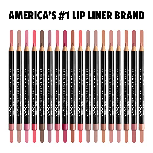 NYX PROFESSIONAL MAKEUP Slim Lip Pencil, Long-Lasting Creamy Lip Liner - Peakaboo Neutral