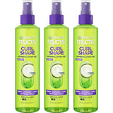 Garnier Fructis Style Curl Shape Defining Spray Gel for No Frizz, 8.5 Fl Oz, 3 Count (Packaging May Vary)