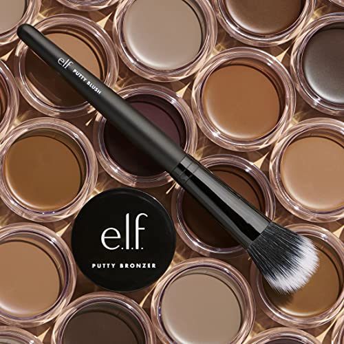 e.l.f. Putty Bronzer, Creamy & Highly Pigmented Formula, Creates a Long-Lasting Bronzed Glow, Infused with Argan Oil & Vitamin E, Tan Lines, 0.35 Oz