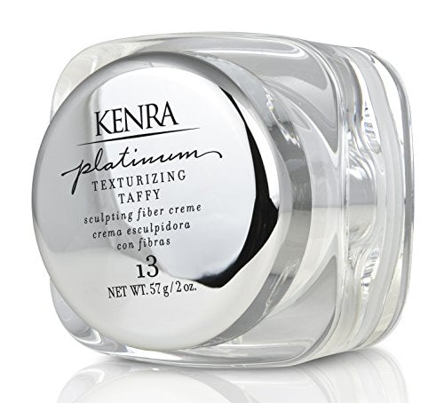 Kenra Platinum Texturizing Taffy 13 | Styling Fiber Crème | Medium Hold | Defines, Details, & Smooths Styles | Superior Control for Sculpting Short & Long Hairstyles | All Hair Types | 2 fl. Oz