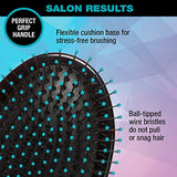 Conair Salon Results Hairbrush for Men and Women, Cushion Base Hairbrush for Everyday Brushing, Color May Vary, 1 Pack