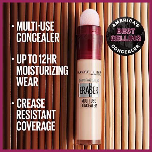 Maybelline Instant Age Rewind Eraser Dark Circles Treatment Multi-Use Concealer, 140, 1 Count (Packaging May Vary)