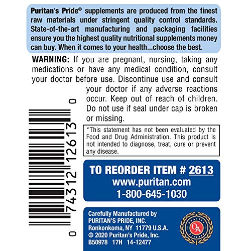 Puritans Pride Probiotic Supplement, Acidophilus, Capsule, 250 Count(Pack of 1)