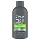 DOVE MEN + CARE 2 in 1 Shampoo and Conditioner Fresh and Clean 4 Count Fortifies Hair Helps Strengthen Hair 25.4 oz