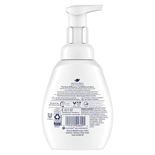 Dove Foaming Hand Wash Coconut & Almond Milk Pack of 4 Protects Skin from Dryness, More Moisturizers than the Leading Ordinary Hand Soap, 10.1 oz