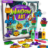 Made By Me Create Your Own Window Art, Paint Your Own DIY Suncatchers, Fun Staycation Activity or Birthday Party Idea, Arts and Craft Kits for Kids Ages 6, 7, 8, 9