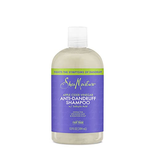 SheaMoisture Hair Care System Anti-Dandruff Shampoo For Stronger Hair & Healthier Scalp Shampoo Formulated With Apple Cider Vinegar And Fair Trade Shea Butter 13oz