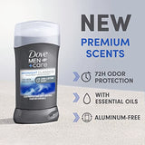 Dove Men+Care Deodorant Stick for Men Midnight Classico 3 Count Aluminum Free 72-Hour Odor Protection Mens Deodorant With Essential Oils & 1/4 Moisturizing Cream 3oz