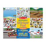 Melissa & Doug Reusable Sticker Pad: Vehicles-165+ Reusable Stickers | Melissa & Doug Kids Reusable Sticker Pad: 165+ Trucks,Trains,Planes,Cars &Construction Vehicle Reusable Stickers For Kids Ages 3+