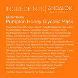 Andalou Naturals Brightening Mask, Pumpkin Honey Glycolic, 1.7 Ounce